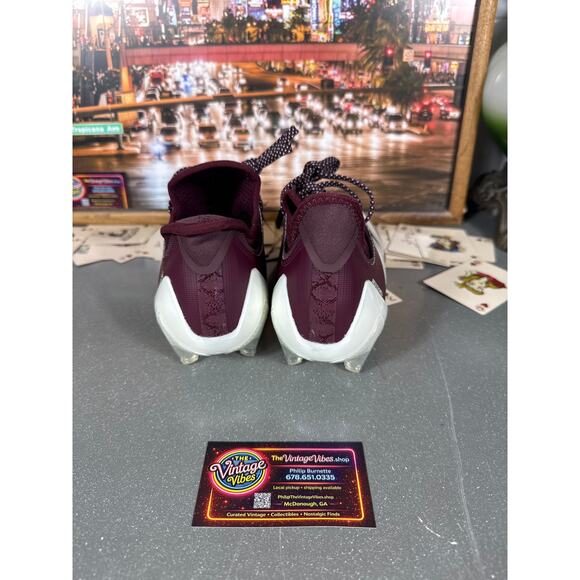 Adidas Adizero Electric.1 Football Cleats Burgundy White IF4196 Men’s 7.5 New main image 5